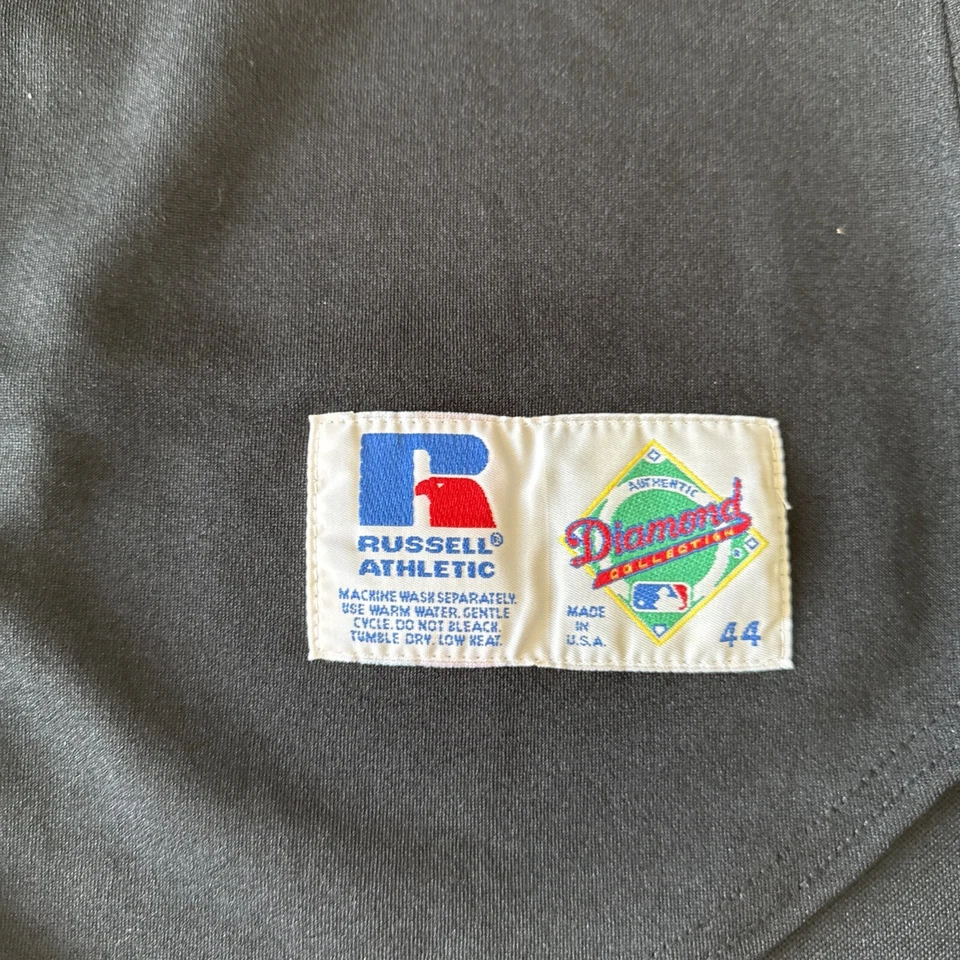 Camiseta deportiva vintage MLB Russell Athletic Diamond Tampa Bay Devil Rays auténtica talla 44 Foto 4 de 4