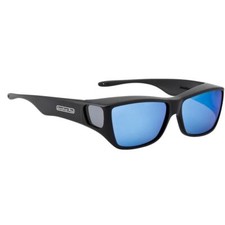 Jonathan Paul Polarized Fitover Large Traveler Satin Black  Blue Mirror TL001BM