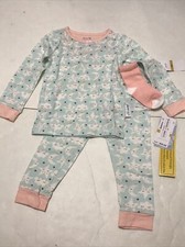 Max Olivia Pajamas Set Size 3T Top Bottom Socks NWT Long Sleeves Girls 3254