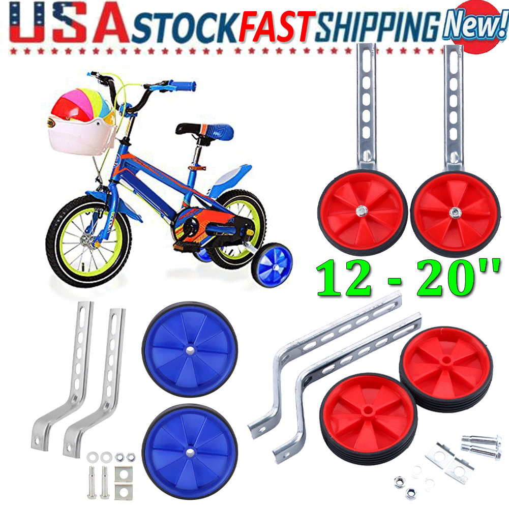 Kids Bicycle Training Wheels Bike Stabilisers Safety 12-20/" Inch/_ RSG5