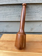 Antique Turned Treen Veterinary Fleam Mallet/Hammer Lignum Vitae? Old Medical
