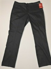 Dickies Girl's Stretch Pant Classic Straight Leg Size 17 Navy Blue Pants NWT