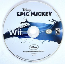 Nintendo Wii Disney Epic Mickey Game CD Disc Only No Case Untested