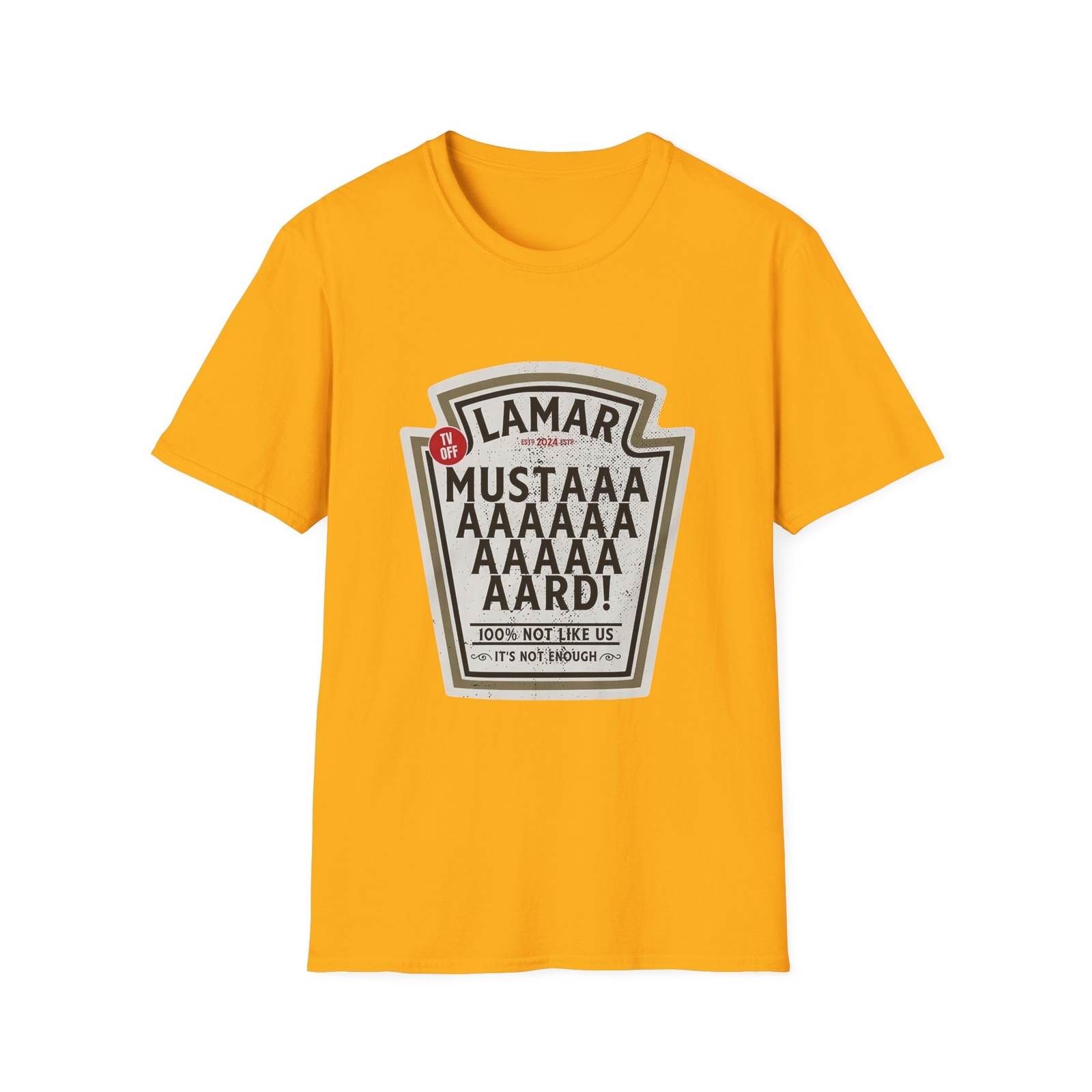 Mustard Yellow Cotton T-Shirt for Men and Women-image