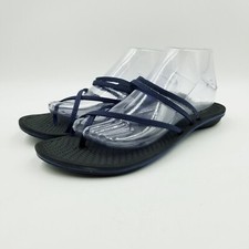 OluKai Ma'a Kai Flip Flops Sandals Womens 11 41 Blue Strappy Slip On Thong Flats