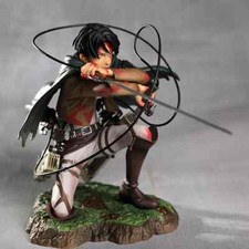 Attack On Titan Levi Ackerman Eren Jaeger Captain Anime Figure Model Statue NEW