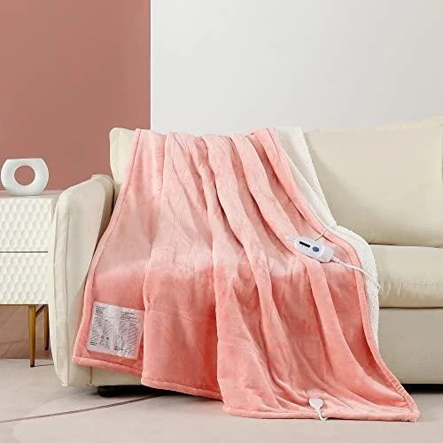 CORIWELL Heated Blanket - 62u0026#034;x 84u0026#034; Twin Size Electric Blanket -  Flannel Fleece | eBay