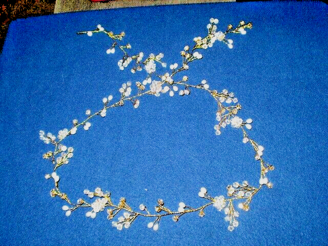 BRIDAL VENUS~GOLD YEAN BRIDAL/FORMAL HAIR VINE HEADBAND~NEW  display picture 3