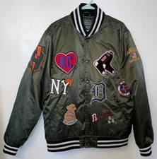 Stall & Dean Size XXL  “First on the Field” Green Jacket With Patches