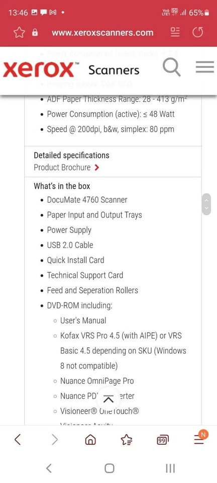 Xerox Documate 4760 Sheetfed Scanner - Image 4 of 4