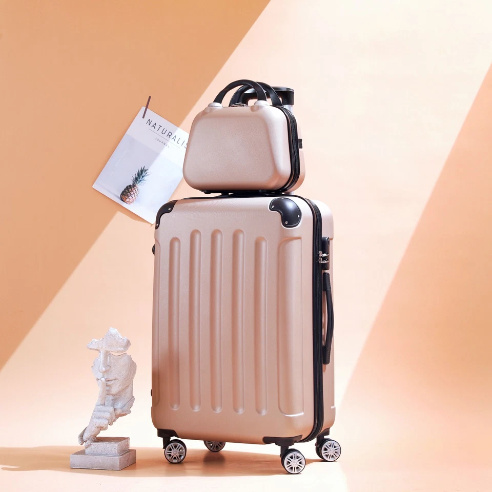 Juegos de equipaje de 2 piezas 24 pulgadas equipaje de mano estuche rígido equipaje facturado Foto 2 de 4