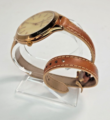 MICHAEL KORS WATCH LADIES MK2347 Rose GOLD ACRYLIC HORN FACE  display picture 3