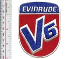 Outboard Team Evinrude V6 Outboards Motors Racing Patch NO TARIFF