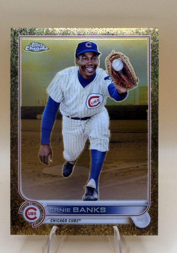 2022 Topps Gilded Collection - Ernie Banks #d /99 Chicago Cubs