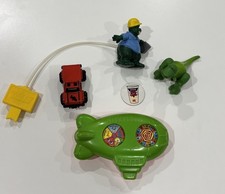 Vintage 90s Assortment McDonald  s / Burger King Toys - Toy Story Dinosaurs Truck