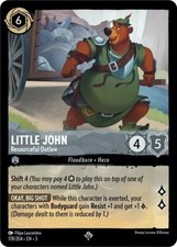 4x Lorcana Little John - Resourceful Outlaw - 178/204 - Super Rare, Near Mint In