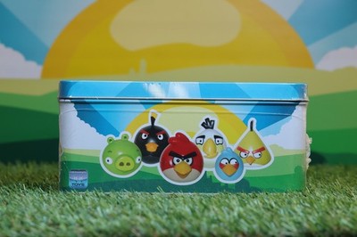 NEW RARE Angry Birds Collectible Figurines 3-Pack Tin | 5'' 2011 CWT Collection