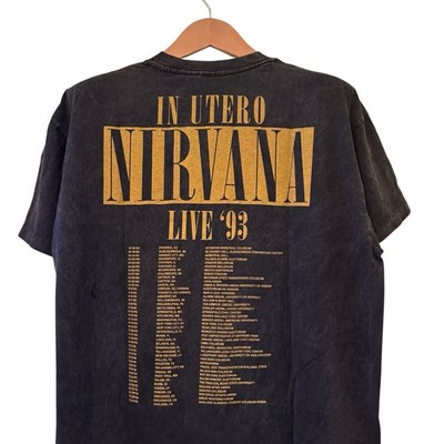 NIRVANA All Apologies Live 1993 In Utero Tour T-shirt Vintage