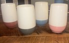 Vintage VACRON WARE Bopp Decker MCM Set 4 Schüsseln mit passenden kleinen Saftbechern