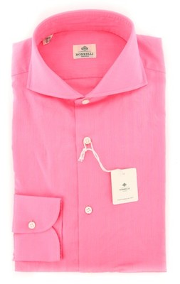Luigi Borrelli Pinkes Hemd Slim Fit 15 1/2 100% Baumwolle 37'' (EV061143N35)