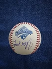 FRED MCGRIFF SIGNED AUTOGRAPHED 1995 WORLD SERIES BASEBALL ATLANTA  BRAVES PSA