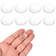 8 Pack Convex Lens, 20mm OD 35mm Focal Length Optical Lenses