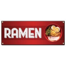 Ramen Banner Concession Stand Food Truck Single Sided