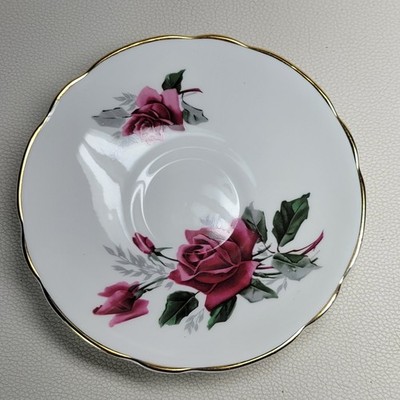 Duchess Bone China 5.5'' Saucer '' Pandora'' 645 Deep Red Rose