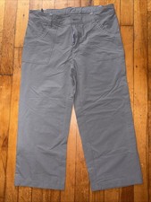 Girls North Face Cropped Capri Gray Pants Size 14-16