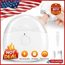 Automatic Electric Nail Clipper with LED Light & 2 Speeds with Nail Scraps Stora