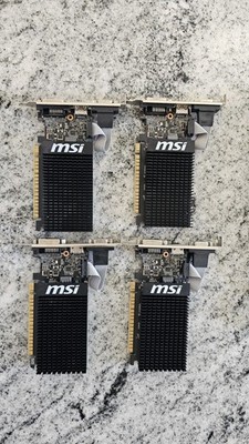 MSI NVIDIA GeForce GT 710 1GB DDR3 Graphics Card (GT 710 1GD3H LPV1)
