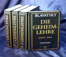 H.P. Blavatsky: Die Geheimlehre, 4 Bände, komplett, Okkulta Theosophie