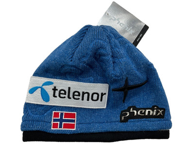 Phenix Norway Alpine Ski Team Beanie Hat Telenor Norge Blue World Cup Athlete OS