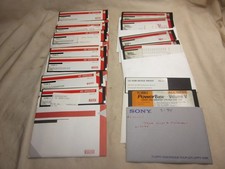 vintage computer software OS 5 1/4" floppy lot MS WINDOWS VER. 3.X Works 5.25