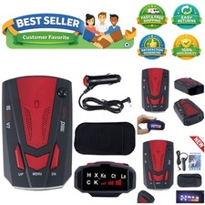 High-Sensitivity Radar Detector   360  Detection  Adjustable City/Highway Mode