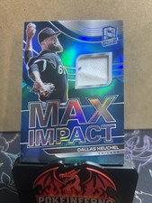 2021 Panini Spectra #MI-DK Dallas Keuchel Max Impact Materials Neon Blue #/50