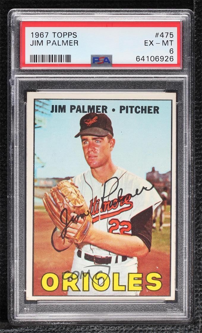 1967 Topps Jim Palmer #475 PSA 6 HOF 0ue5