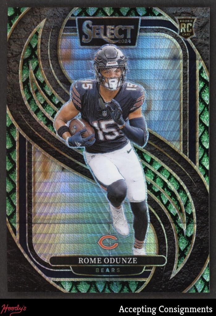 2024 Select Prizm Dragon Scale Premier Level #136 Rome Odunze RC ROOKIE 47/81