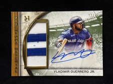 VLADIMIR GUERRERO JR. BLUE JAYS 2025 TOPPS MUSEUM COLLECTION PATCH AUTO # 12/15