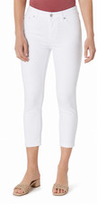 Ladies Summer Crop Jeggings Stretch Jeans 3/4 Capri Plus Size Cropped Trousers