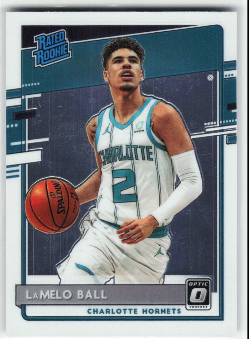 2020-21 Panini Donrus Optic Rated Rookie LaMelo Ball RC #153 Charlotte Hornets