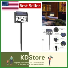 3-Color Solar Illuminated House Number Sign