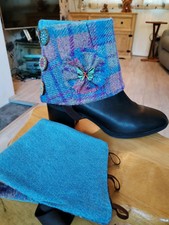 Womens Tweed Ankle Gaiters. Scottish. Fashion. Craft.