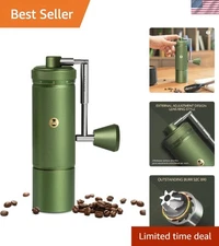 Coffee Grinder Manual Precision Burr Smooth Quiet Adjustable Coffee Bean Grinder