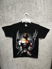 Marvel Wolverine Claws Graphic T-Shirt Black Mad Engine Size M Superhero Tee