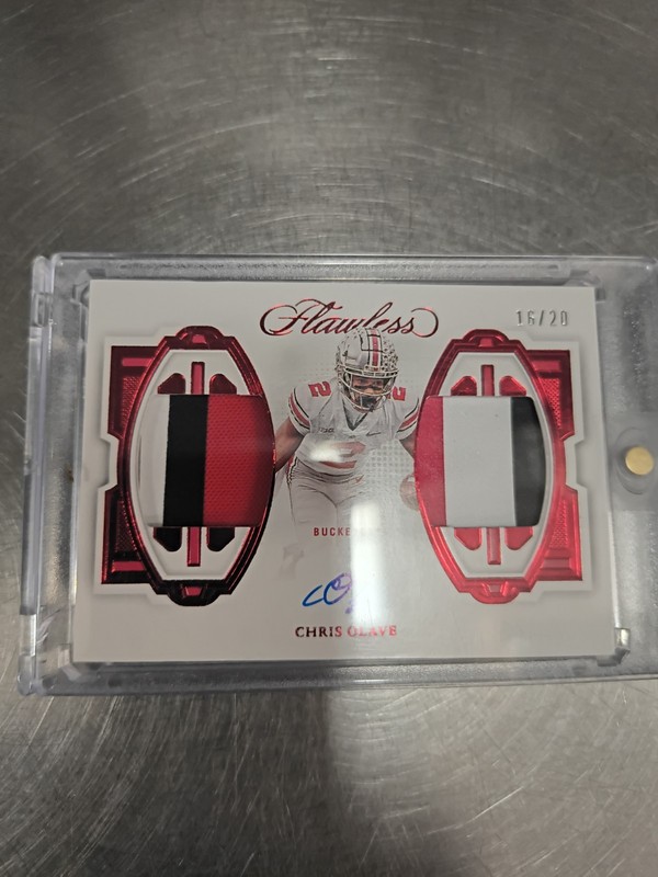 Panini Flawless Collegiate 2022 Chris Olave Rookie Patch Auto 16/20 #DPA-CO 🔥