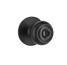 Defiant Hartford Bed and Bath Door Knob Matte Black Finish NIB 1007 789 937 New