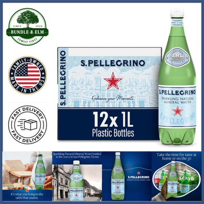 #ad 33.8 fl oz Bottles of Sparkling Mineral Water 12 Count Pack for Refreshment $52.89