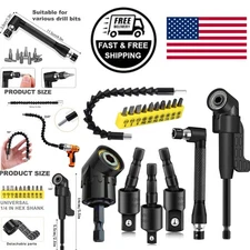 Handy Flexible Drill Bit Extension Kit with Various Adapters for DIY Enthusiasts