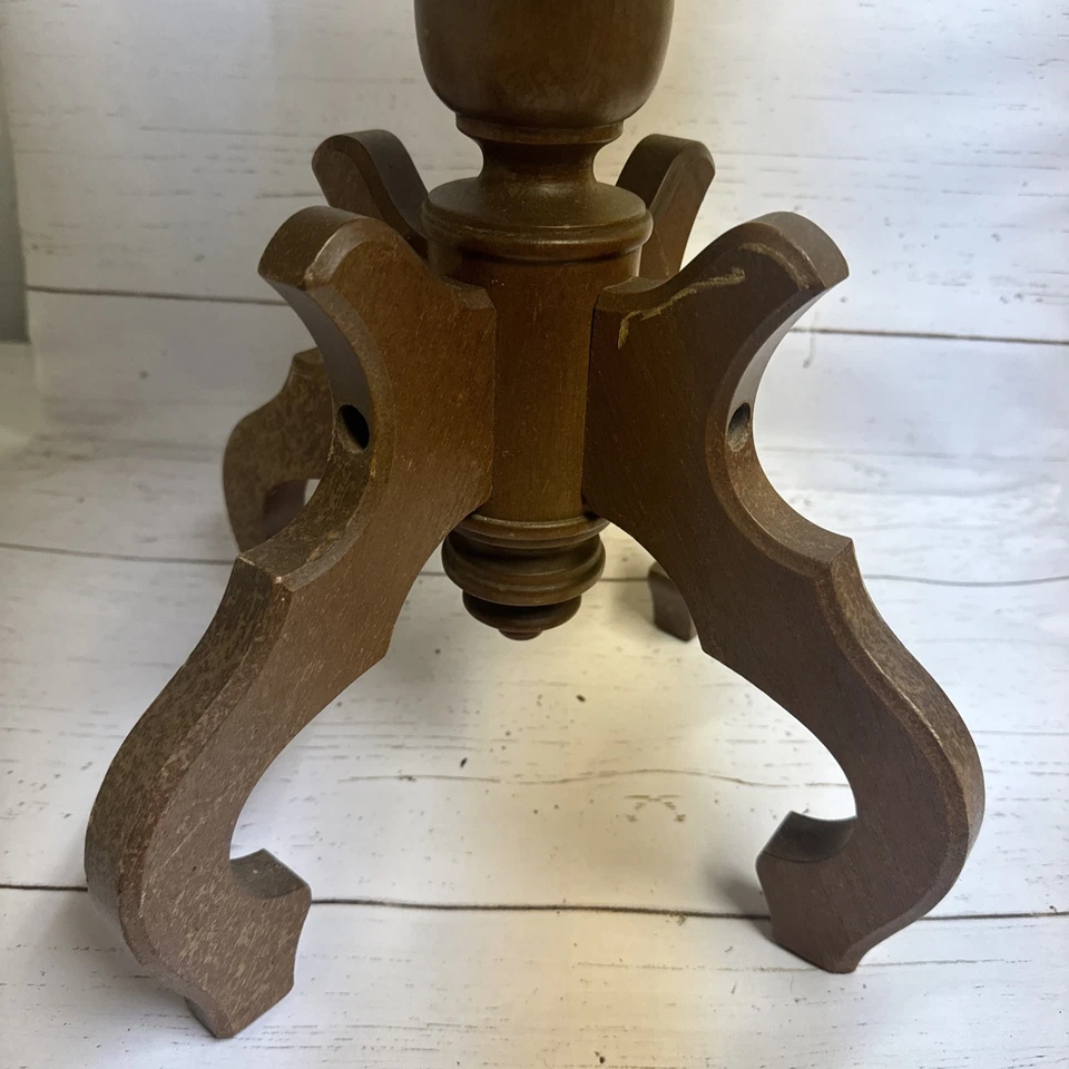 Caoba genuina maciza victoriana con tapa de mármol Foto 4 de 4